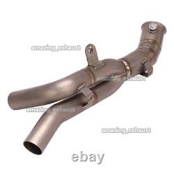 For Yamaha YZF-R1 2009-2014 Bike Exhaust Titanium Mid Link Tube Replace Catalyst