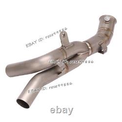 For Yamaha YZF-R1 20092014 Delete Catalyst Exhaust Link Pipe Muffler Titanium