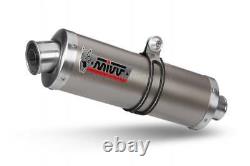 Mivv Exhaust Mufflers Oval Titanium for Yamaha Tdm 900 2002 2014