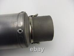 New TITANIUM 4T Exhaust Silencer SLIP-ON 60m Motorcycle Muffler Tailpipe End Can