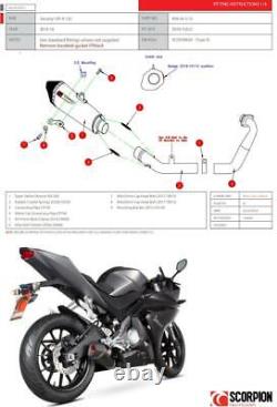 Scorpion Exhaust Serket Taper Full system Titanium Yamaha YZF R 125 2014-2018