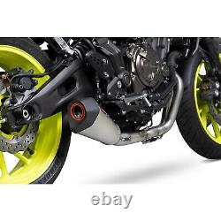 Scorpion Serket Taper De-Cat Titanium Exhaust System For Yamaha MT-07 2014-2019