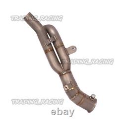 Titanium Alloy Slip-on Exhaust Link Pipe Catalyst For Yamaha YZF R1 MT10 2009-14