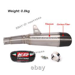Titanium Exhaust Muffler Pipe Carbon Fiber End For Yamaha YZF-R6 R6 20062023