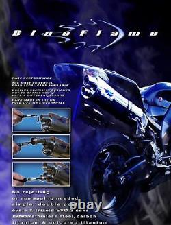 Yamaha Mt-10 2016-2021 Blueflame Titanium With Carbon Tip Exhaust Silencer
